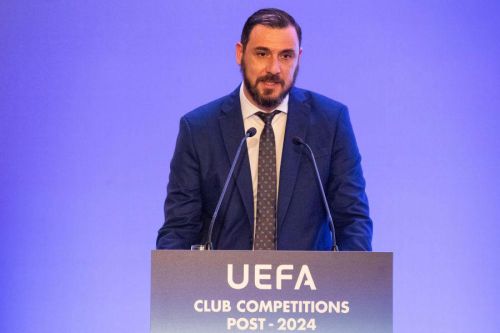 Ο χαιρετισμός του Μηνά Λυσάνδρου στην παρουσίαση της UEFA